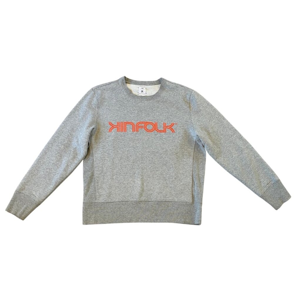 GAP -GQ x KINFOLK Gray Branded Sweatshirt Size Medium